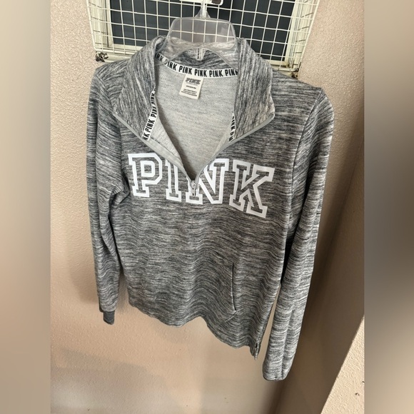 PINK Victoria's Secret Sweaters - Victoria secret pink quarter zip sweater